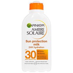 GARNIER Ambre Solaire, solskyddskräm, Sun Protection Milk SPF30, 200ml