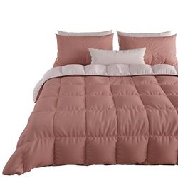 PETTI Artigiani Italiani - Dekbed voor eenpersoonsbed, eenpersoonsbed, eenkleurig, dubbelzijdig, poeder, 100% Made in Italy