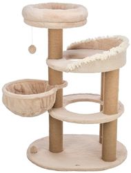 TRIXIE Tiragraffi Boho Filippo 114 cm in beige – Albero per gatti a più piani con molte possibilità di graffi e giochi, nonché luoghi di ritiro – accogliente e stabile – 44474