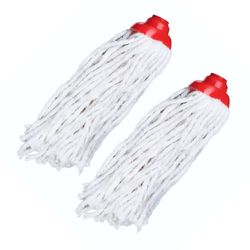 Emerson Mop Universal String Mop bianco B3 Maxi – 2 pezzi mocio per pavimenti, assorbe efficacemente l'acqua, non lascia striature, facile da pulire