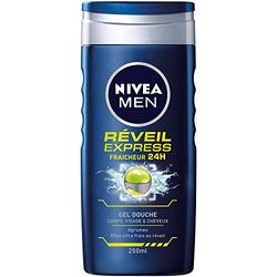 Nivea Men Express 3 in 1 Wake Up Bagnoschiuma 250 ml, 1 pezzo, La confezione può variare