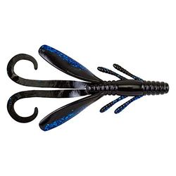 BERKLEY PowerBait Power Hawg Lot de 8 appâts de pêche 10,2 cm Saphir Noir Unisexe, 4" (8 Count)