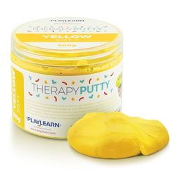 Large Tub Therapy Putty Soft Resistance Squeezable Non-Toxic, Hand Exercise, Colour Coded Yellow for Adults & Children - 500g (17oz)