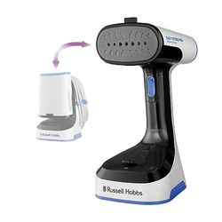 Russell Hobbs Plancha Vertical de Vapor Plegable, Easy Store PRO, Cabezal Abatible Compacto para Guardar, 1500 W, Accesorio Tejidos, Vapor 20 g, Calentamiento Rápido, Apagado Automático, 26740-56
