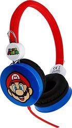 OTL Technologies Super Mario stereo headset voor kinderen met volumegrens (max 85 dB) en verstelbare hoofdband