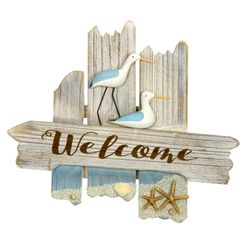 Nauticalia Welcome Sign with 2 Waders, 32cm