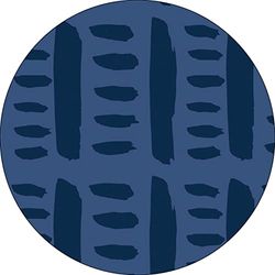 Bonateks, Ronde digitaal bedrukte muismat, antislip onderkant, voor kantoor en thuis, diameter: 22 cm
