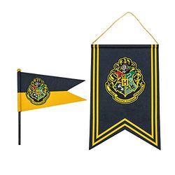 Cinereplicas Harry Potter - Banier en Wimpelvlag Zweinstein - Officiële licentie