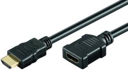 Wentronic HDMI High Speed kabel met Ethernet (HDMI A-stekker op HDMI A-koppeling) 3 m