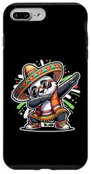 Dabbing Panda Messicano Divertente Cinco De Mayo Ragazzi Uomini Donne Custodia per iPhone 7 Plus/8 Plus