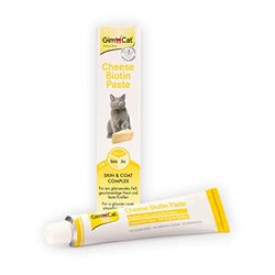 GimCat Cheese Biotin Pasta - Con formaggio aromatico, zinco e olio di lino per il pelo, la cute e gli artigli - 1 tubetto (1 x 200 g)