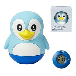 TensCare Digi Penguin Thermomètre Bain Enfants - Pingouin Flottant avec LCD, LED Chaleur, Silicone Sans BPA, Batterie Longue Durée