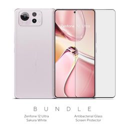 ASUS Zenfone 12 Ultra, EU Officieel, Sakura White, 16GB RAM 512GB Opslag, Snapdragon 8 Gen Elite, 6,78” AMOLED 144Hz, 50MP Gimbal Camera + Screenprotector