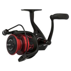 PENN Fierce IV Spinning, vismolens, spinhaspels, zee - kustvissen, veelzijdig zeevissen voor boot, kajak, kust, jigging, surfen en allround gebruik, uniseks, zwart/rood, 4000