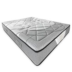 Somnia Descanso Matelas viscoélastique Premium Confort, Ergonomique et Confortable, Anti-acariens, antibactérien et hypoallergénique, Mousse à mémoire de Forme, polyuréthane expansé, Blanc, 120 x 190
