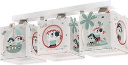 Dalber plafonnier enfant 3 lumières The Pirates Animaux Gris