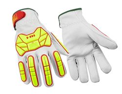 Ansell Ringers R665 Guanti di sicurezza da lavoro, Protezione meccanica, taglia 9 (L), Bianco (5 Paia)