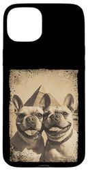 Ancient Egypt Dog Lovers Retro Travel Vibe Dog Case for iPhone 15 Plus