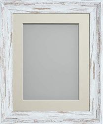 Frame Company Lynton Driftwood Photo Frame with Ivory Mount, 7x5 for 5x3.5 inch, fitted with perspex