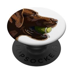Funny Brown Labrador Retriever Chocolate Lab Mamá Perro Papá PopSockets PopGrip Intercambiable