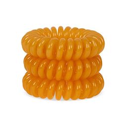 Tangerine Orange SpiraBobble | Hair Bands for Women – 9Pcs Set Hair Bobbles | Durable Hair Tie | Spiral Ring for ponytails