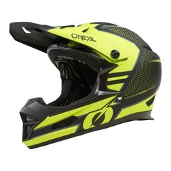 O'NEAL | Casco da Mountain Bike | MTB MX | Standard di sicurezza EN1078, aperture di ventilazione per flusso d'aria e raffreddamento | Casco Fury STAGE V.23 | Adulto | Nero Giallo Neon | Taglia XL