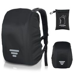 AiQInu Copri Zaino per Pioggia, Parapioggia Zaino Impermeabile con Strisce Riflettenti, Antipolvere, Resistente alle Abrasioni, Durevole, per Escursionismo, Campeggio, Turismo, Ciclismo XL（60L-70L）