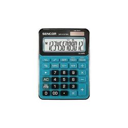Sencor SEC 372T/BU Calculatrice à 12 chiffres avec écran extra large MwSt, bouton correctateur, calcul des racines, calcul du pourcentage, calculateur Bleu