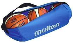 Molten Bolsa profissional de 3 bolas de basquetebol, unissexo, azul, tamanho único