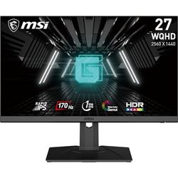 MSI G272QPF Monitor Gaming 27" WQHD 2K Rapid IPS (2560x1440), 170 Hz / 1ms GTG, G-Sync Compatibile, Night Vision, Stand regolabile - DP 1.2a, HDMI 2.0b, VESA 100x100