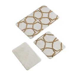 Setmat Set (3 pezzi) beige e marrone chiaro