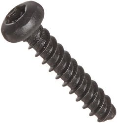 Hilo de Acero Rolling tornillo para plástico, negro óxido de acabado, Pan Head, Star disco, 4 – 20. Tamaño de la rosca, 5/8 "Longitud (Pack de 100)