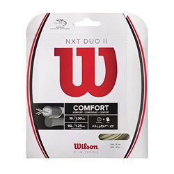 Wilson NXT Duo II Cordi, Trasparente/Argento (Natural/Platinum)