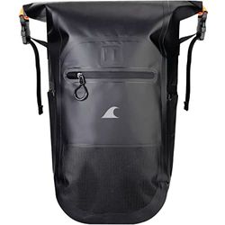 Breakwater Supply™ Meanhigh Dry Bag Zaino impermeabile per uomo e donna, 25 l, medio/grande, rolltop, per surf, kayak, immersioni, escursionismo, moto + galleggiante, leggero, tasche per bottiglia