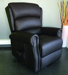 Identités Comfort hoge stoel, 1 motor, kunstleer, chocoladebruin