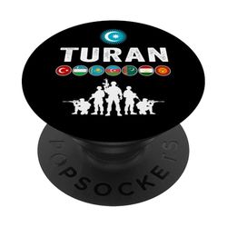 Uzbekistan,Azerbaijan,Turquía/Türkiye Flag,Turkiye,Turquía. PopSockets PopGrip Adhesivo