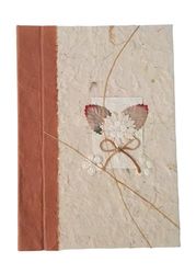 Diario para notas de papel morera decorado 16 x 22 cm