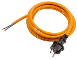 as - Schwabe PUR - Cavo di alimentazione per cantiere da 3 m, resistente 230 V, 16 A, guaina esterna in poliuretano H07BQ-F 2 x 1,5 - IP44 - Made in EU I 70914