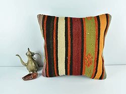 Kelim Cuscino 40x40 cm fatto a mano turco prodotto federe kilim dekorativo orientale etnici cuscino A1648