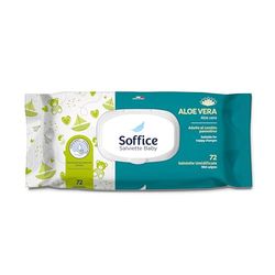 Soffice Chusteczki Aloe Baby z korkiem 12 opakowań x 72 chusteczek - 370 g