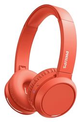 PHILIPS On Ear hoofdtelefoon H4205RD/00 met bass boost-knop (Bluetooth, 29 uur afspeeltijd, snellaadfunctie, geluidsisolatie, inklapbaar), Rood (Red) - Model