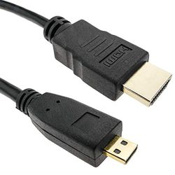 BeMatik HDMI-kabel type A 1.4 stekker op HDMI type D stekker 50 cm (HG060)