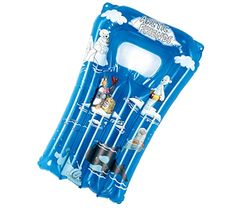 Happy People- Kindermatratze Arctic Friends Matelas pour Enfant, 77410, Bleu Transparent, ca. 67x43 cm