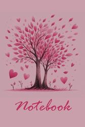 Notebook & Journal | Special Edition | Valentine's day | Tree heart blooming: 2024 Edition | 108 Pages | 6x9 with a line, a dot, a square and blank pages