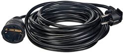 uniTEC 44567 - Cabo de extensão schuko (H05VV-F 3G, 1, 5 mm², 10 m), preto