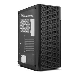 NOX XTREME PRODUCTS Infinity Beta - Semi-Tour M-ATX | ITX, Vitres latérales en Verre trempé, Grille Frontale, Espace pour 8 Ventilateurs, Comp. Cartes Graphiques jusqu'à 300mm, USB 3.0, Noir