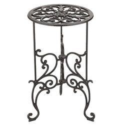 OwnMy Supporto per piante in ghisa antiruggine, resistente, alto 40 cm, stile vintage, rustico, decorativo, in vaso, per interni ed esterni, supporto per piante in metallo, per casa e giardino