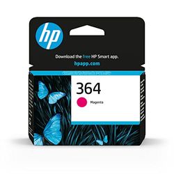 HP 364 CB319EE, Cartuccia Originale HP da 300 Pagine, Compatibile con Stampanti HP Photosmart B210c, B110c, B110e, B8550, 7520, Deskjet 3520, 3522, 3524, Magenta