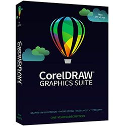 CorelDRAW Graphics Suite 2024, Professional graphic design software, Illustration & graphic design, layout, image editing, typography, Mac/Windows Device, 1 Year, Code [Delivery]