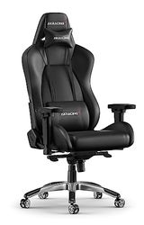 AKRacing Masters Series Premium Gaming Chair with High Backrest, Recliner, Swivel, Tilt, 4D Armrests, Rocker and Seat Height Adjustment Mechanisms with 5/10 warranty - Black